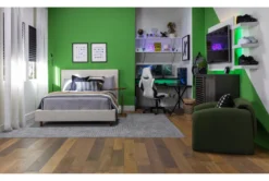 Dean Sand Full Upholstered Panel Bed -Furniture Store 102774 beige fabric bed room 44