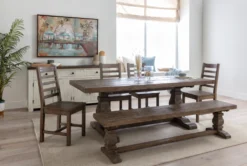 Caden 78" Bench -Furniture Store 109149 natural wood bench room 89 1