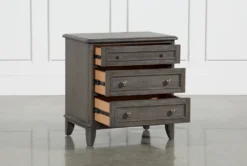 Candice II 3-Drawer 29" Nightstand With USB And Power Outlets -Furniture Store 216616 2