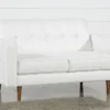 London Optical 58" Loveseat -Furniture Store 225750 white fabric sleeper v2 1