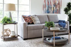 Mackenzie Silverpine 80" Queen Plus Sofa Sleeper -Furniture Store 231602 grey fabric sleeper room 70