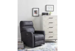 Siri Dark Grey Power Wallaway Recliner 24 Siri Dark Grey Power Wallaway Recliner -Furniture Store 233033 grey fabric recliner room 33