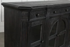 Chapleau II 72" Server -Furniture Store 236908 black wood server detail 06