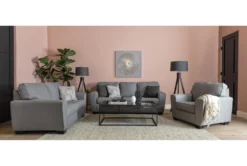 Mcdade Ash 3 Piece Living Room Set -Furniture Store 240543 grey fabric living room set room 85