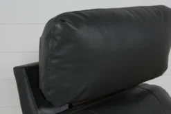 Connie Smoke Power Wallaway Recliner With Power Headrest & USB -Furniture Store 240981 grey fabric recliner detail 09