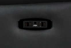 Connie Smoke Power Wallaway Recliner With Power Headrest & USB -Furniture Store 240981 grey fabric recliner detail 10