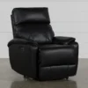 Connie Midnight Power Wallaway Recliner With Power Headrest & USB -Furniture Store 240982 black fabric recliner signature 01