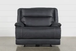 Garland Charcoal Cuddler Power Recliner With Power Headrest & USB -Furniture Store 240991 charcoal fabric recliner 2
