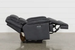 Garland Charcoal Cuddler Power Recliner With Power Headrest & USB -Furniture Store 240991 charcoal fabric recliner 6