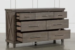 Jaxon Grey 7 Drawer Dresser -Furniture Store 241125 grey wood dresser 3
