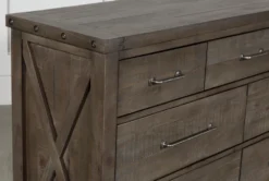 Jaxon Grey 7 Drawer Dresser -Furniture Store 241125 grey wood dresser 5