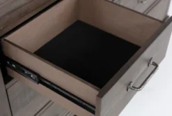 Jaxon Grey 7 Drawer Dresser -Furniture Store 241125 grey wood dresser detail 11