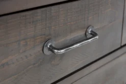 Jaxon Grey 7 Drawer Dresser -Furniture Store 241125 grey wood dresser detail 12