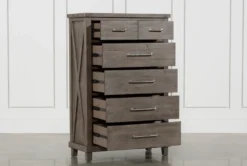 Jaxon Grey Chest Of Drawers -Furniture Store 241131 grey wood chest 3