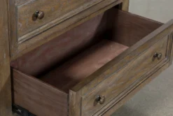 Chapman Chest Of Drawers -Furniture Store 242805 brown wood chest of drawers detail 04