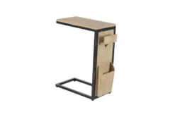 Wood And Metal Arm Table With Letterbox