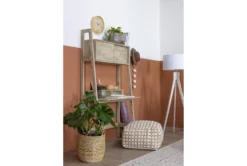 Pouf-Ivory And Khaki Jute & Chenille Square -Furniture Store 243484 natural fiber pouf room 52