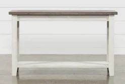 Dixon Console Table -Furniture Store 243743 white wood sofa table detail 03