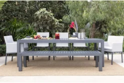 Ravelo Outdoor Dining Bench 21 Ravelo Outdoor Dining Bench -Furniture Store 243970 grey metal dining bench room 43