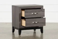 Finley Grey Nightstand -Furniture Store 244099 grey wood nightstand 3