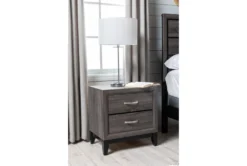 Finley Grey Nightstand -Furniture Store 244099 grey wood nightstand room 15