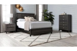 Finley Grey Nightstand -Furniture Store 244099 grey wood nightstand room 41