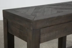 Harrison Console Table -Furniture Store 244423 brown wood sofa table detail 05
