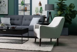 Kendra Beige Accent Chair -Furniture Store 244485 natural fabric accent chair room 08