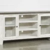 Dixon White 65" Tv Stand With Glass Doors -Furniture Store 244782 white wood 65 inch tv stand 1