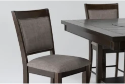 Sutton Brown 48" Square Counter With Stool Set For 4 -Furniture Store 245032 grey wood counter dining set details 44.jpg