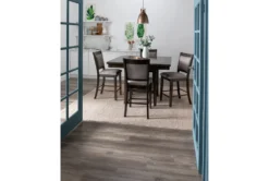 Sutton Brown 48" Square Counter With Stool Set For 4 -Furniture Store 245032 grey wood counter dining set room 05