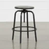 Millie Adjustable 24" Counter Stool -Furniture Store 245068 brown wood counterstool signature 01