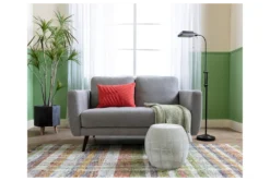 Ginger Grey 59" Loveseat -Furniture Store 246453 grey fabric loveseat room 11