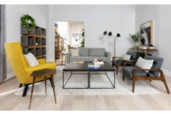 Ginger Grey 59" Loveseat -Furniture Store 246453 grey fabric loveseat room 41