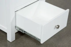 Larkin White 23" Nightstand -Furniture Store 246483 white mdf nightstand hardware 04