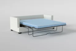 Kiara II 90" Queen Sleeper 15 Kiara II 90" Queen Sleeper -Furniture Store 246692 natural fabric sleeper detail 46