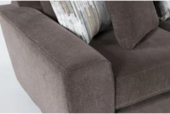 Parker II Chenille 75" Loveseat -Furniture Store 246910 brown fabric loveseat detail 44