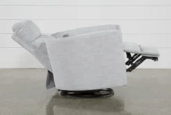 Rayna Dove Power Swivel Glider Recliner -Furniture Store 247517 grey fabric swivel glider recline 04