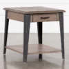 Butler End Table -Furniture Store 247685 brown wood end table signature 01