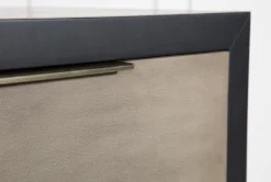 Bayliss Chest Of Drawers -Furniture Store 248771 black wood chest detail 04