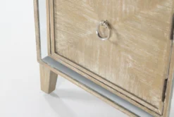 Chelsea Chairside Table -Furniture Store 248825 silver glass accent table detail 45 1