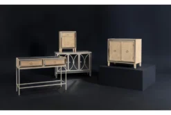 Chelsea Chairside Table -Furniture Store 248825 silver glass accent table room 46 1