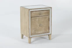 Chelsea Chairside Table -Furniture Store 248825 silver glass accent table side 18