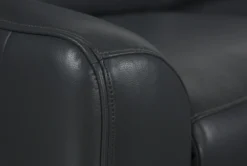 Bridget Grey 74" Power Reclining Console Loveseat With Power Headrest, Lumbar & USB -Furniture Store 248841 grey polyester console loveseat arm 05