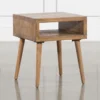 Dakota End Table -Furniture Store 249902 brown wood end table signature 01