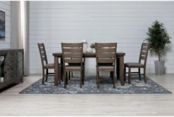 Ashford II 66" Dining With Side Chair Set For 4 -Furniture Store 251021 grey wood dining set room 41