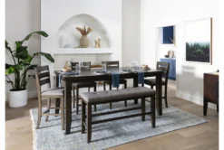 Ashford II 60-78" Extension Counter Table -Furniture Store 251030 grey wood counter height table room 41