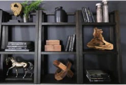 Pierce Espresso 72" Leaning Bookcase -Furniture Store 251061 brown wood bookcase room 49