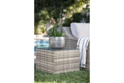 Capri Outdoor End Table -Furniture Store 253575 grey wicker end table room 44 1