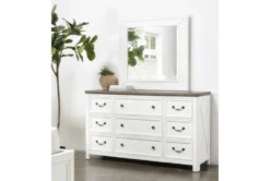 Garland 9 Drawer Dresser/Mirror -Furniture Store 254209 white wood dresser and mirror set room 35